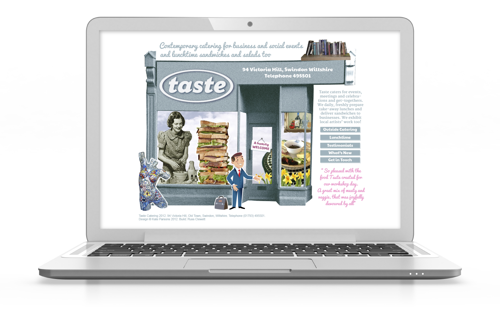 Catering, design, web design, retail, Swindon