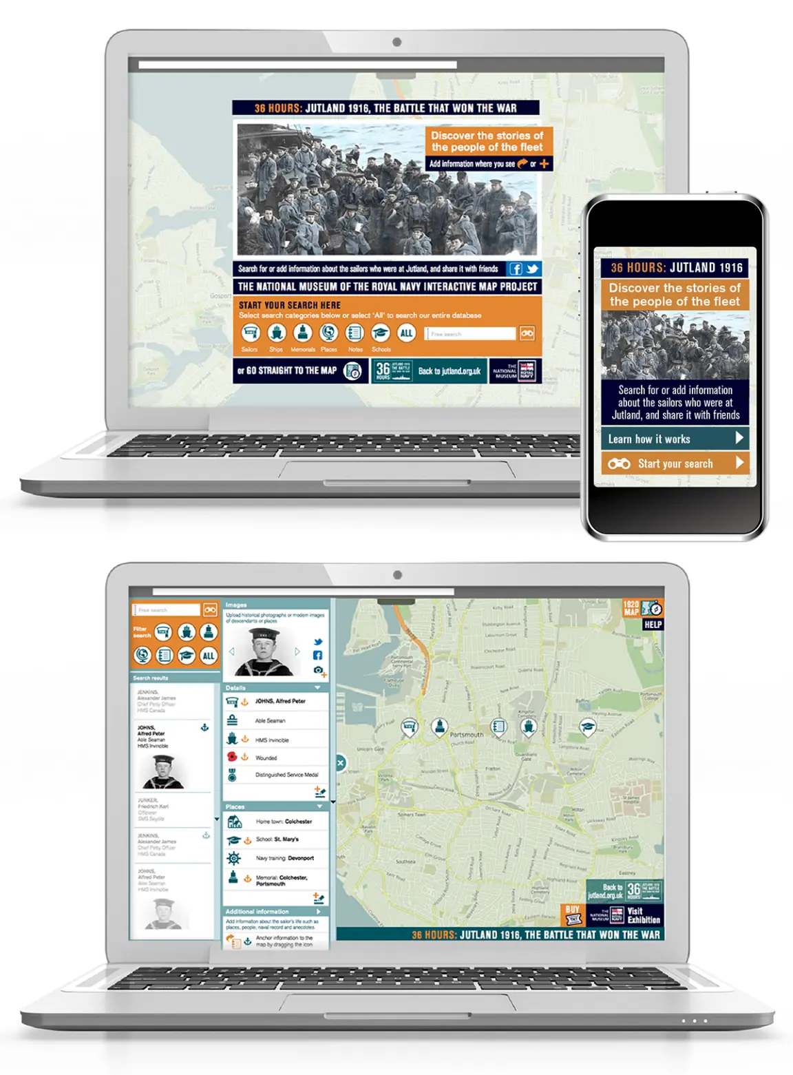 User interface design for crowd-sourced heritage database created by nautoguide ltd for the National Museum of the Royal Navy at Portsmouth Historic Dockyard