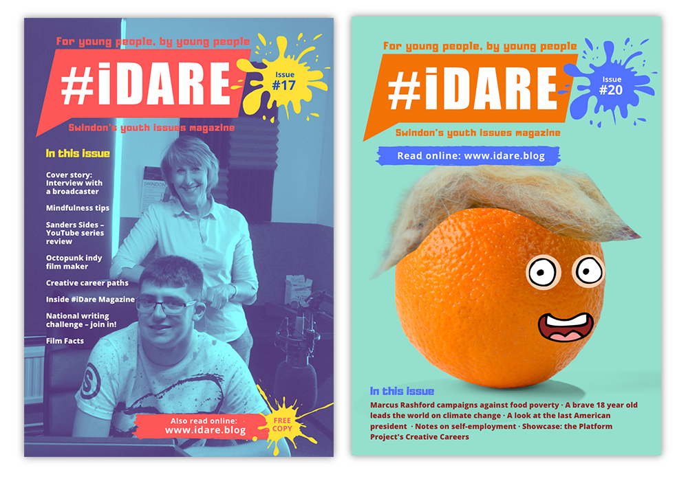 Platform Project iDare magazine, by young people for young people