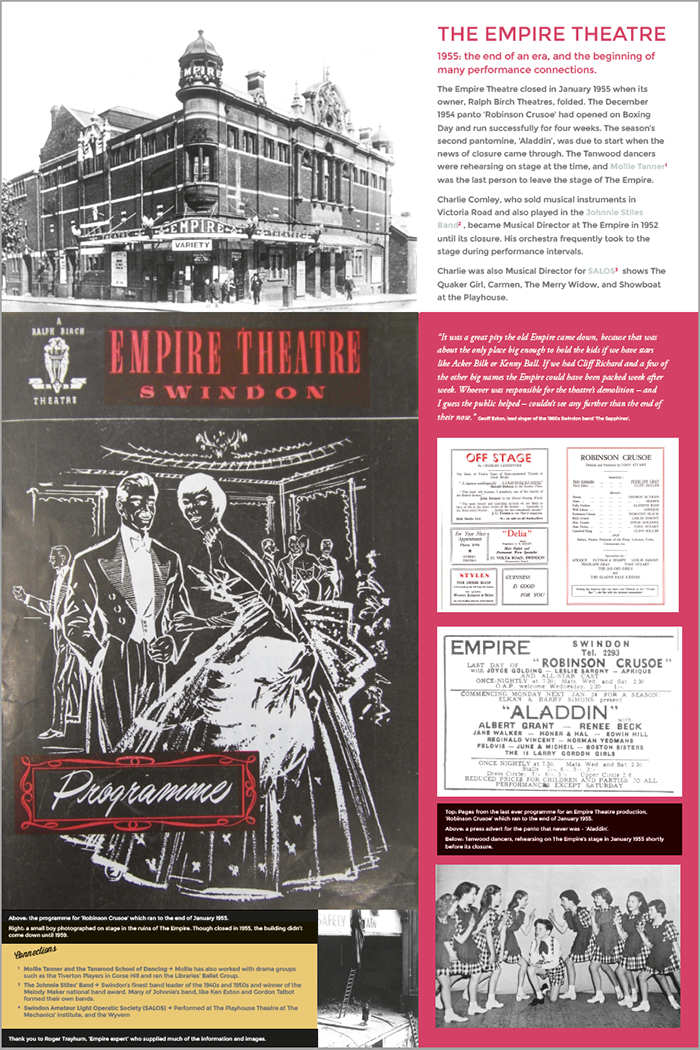 the empire theatre, swindon, museum, exhibition,history